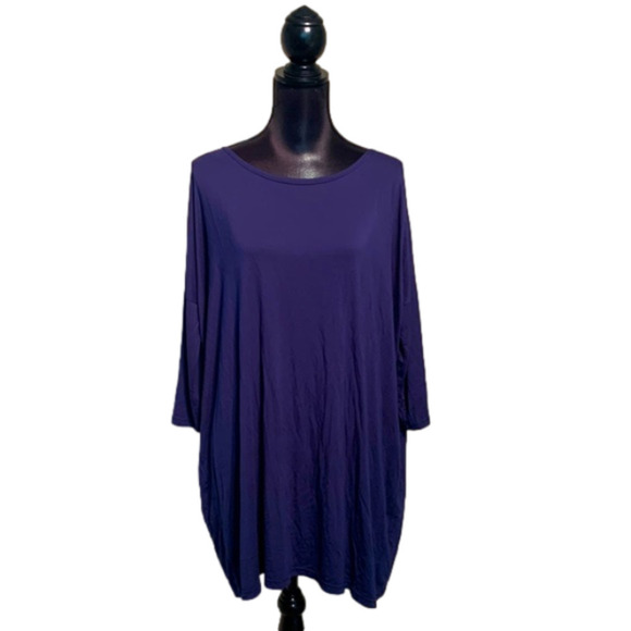 PIKO 1988 Navy Oversized Stretchy Soft Tunic Top Small - Picture 1 of 7